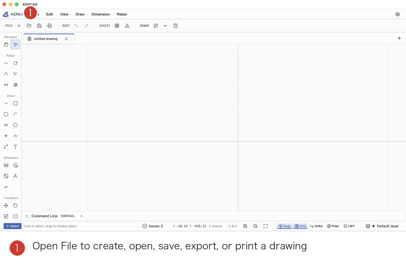 File Menu Entry Point