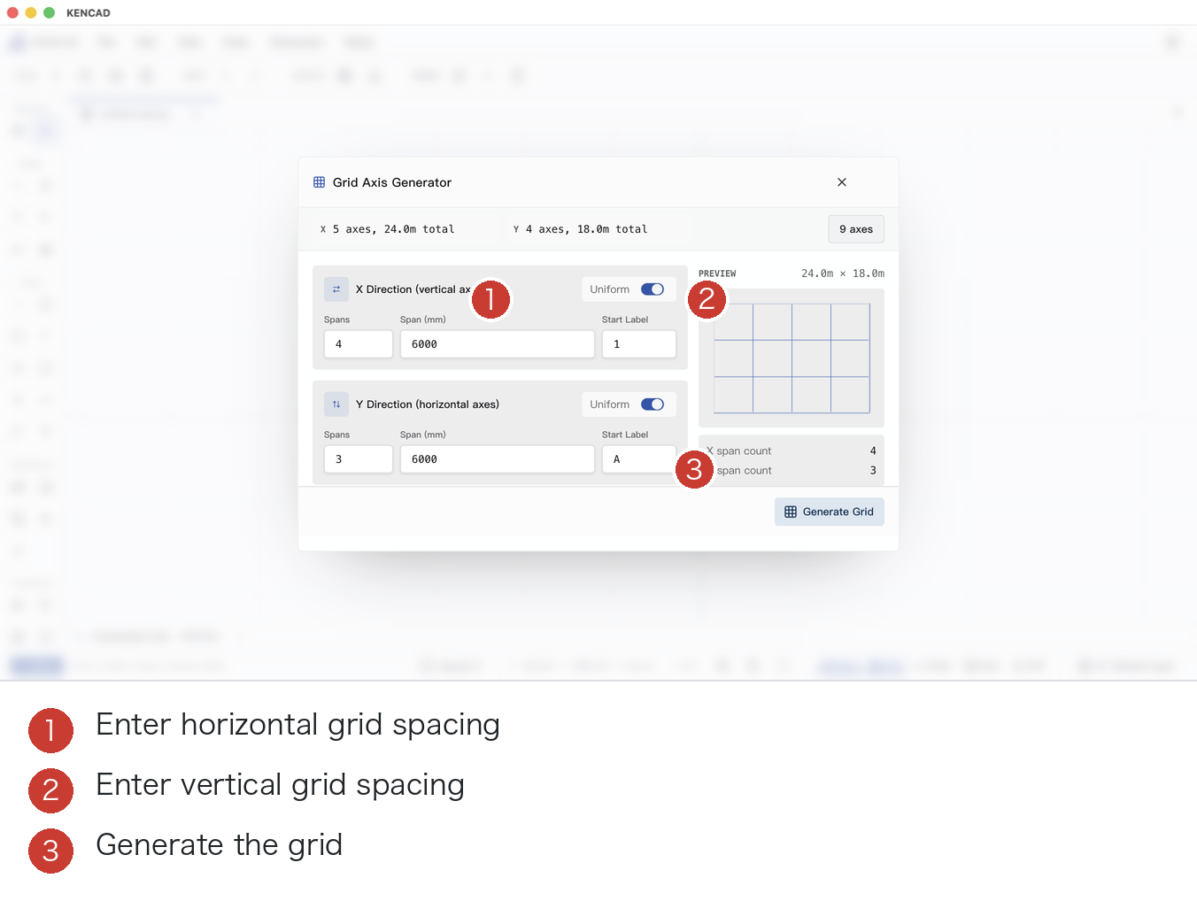 Grid/Axis Generation Settings